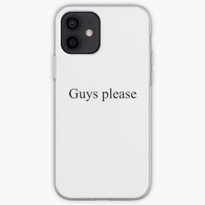 "Guys please" Quackity twitch streamer iconic line iPhone Soft Case RB2905 product Offical Quackity Merch