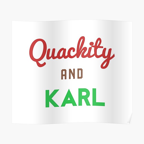 Quackity And Karl  Poster RB2905 product Offical Quackity Merch