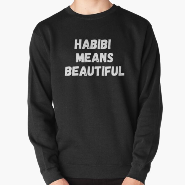 Habibi Means Beautiful - Quackity Beanie - Bold White  Pullover Sweatshirt RB2905 product Offical Quackity Merch