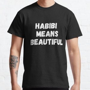 Habibi Means Beautiful - Quackity Beanie - Bold White  Classic T-Shirt RB2905 product Offical Quackity Merch
