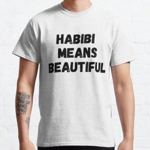 Habibi Means Beautiful - Beanie Quackity - Áo phông cổ điển màu đen đậm RB2905 Sản phẩm Offical Quackity Merch