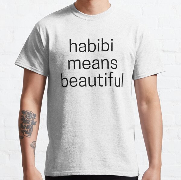 Habibi Means Beautiful - Quackity Beanie - white Classic T-Shirt RB2905 product Offical Quackity Merch