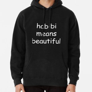 Quackity Merch Habibi Means Beautiful Basic Text Pullover Hoodie RB2905 product Offical Quackity Merch