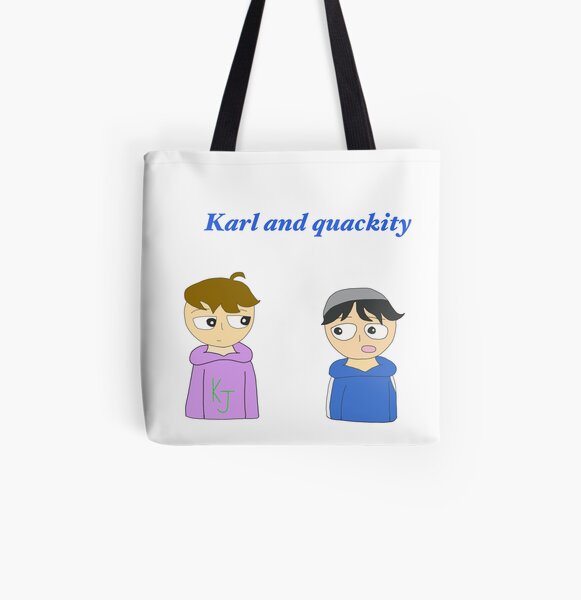quackity and karl animation All Over Print Tote Bag RB2905 product Offical Quackity Merch