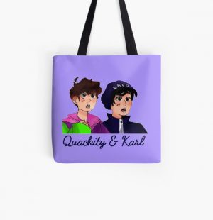 quackity and karl All Over Print Tote Bag RB2905 Sản phẩm Offical Quackity Merch