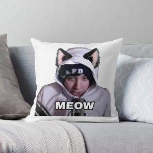 Quackity catboy Throw Pillow RB2905 product Offical Quackity Merch