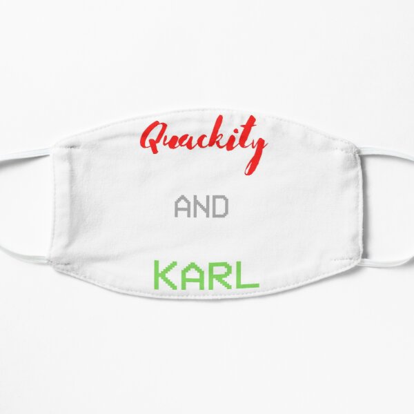 quackity and karl Flat Mask RB2905 product Offical Quackity Merch
