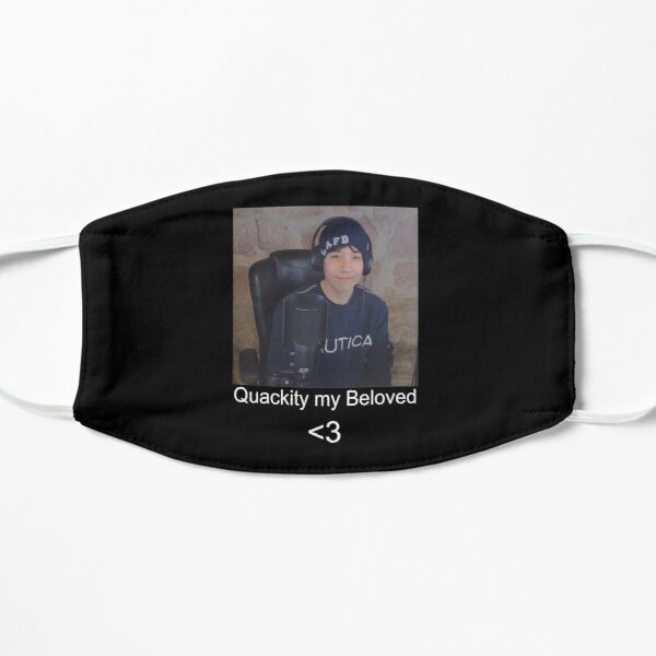 Quackity my beloved Flat Mask RB2905 product Offical Quackity Merch