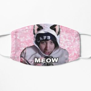 Quackity catboy meow Flat Mask RB2905 product Offical Quackity Merch