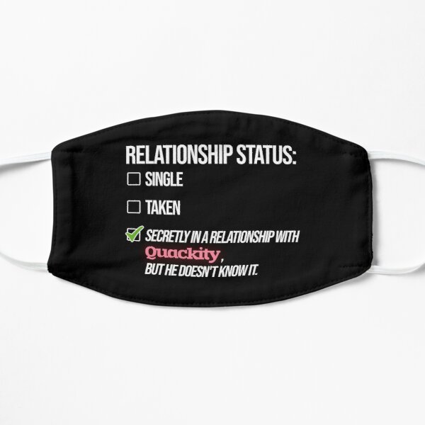 Relationship with Quackity Flat Mask RB2905 product Offical Quackity Merch