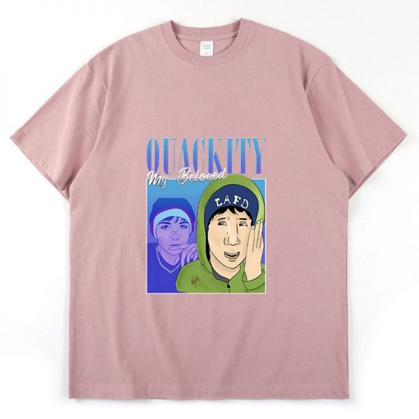Quackity My Beloved Merch Summer Thin Cotton Loose Men s T Shirt Trend Hip Hop Classic 1 - Quackity Store