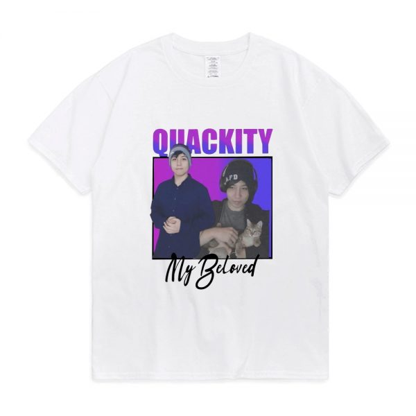 Quackity My Beloved Merch T Shirt Summer Fashion Printed Tee Shirt 100 Cotton Short Sleeved T 1 - Quackity Store